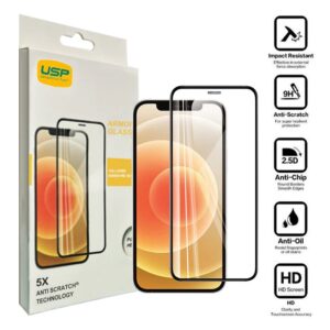 USP Apple iPhone 14 Plus / iPhone 13 Pro Max (6.7') Armor Glass Full Cover Screen Protector - Scratch-Resistance, 3 Years Warranty