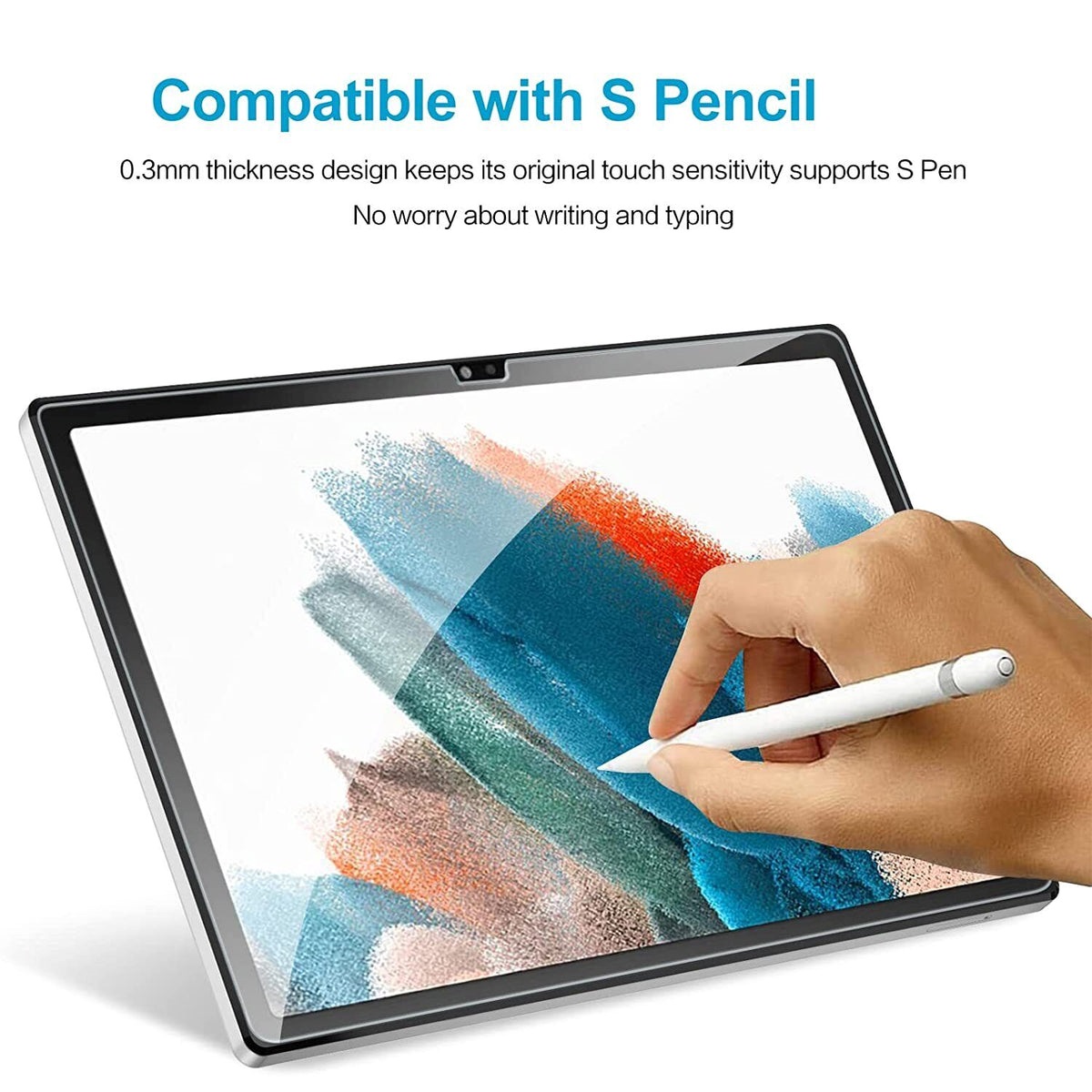 USP Samsung Galaxy Tab A11+ / Tab A9+ (11') Premium Tempered Glass Screen Protector Clear - Scratch Resistant, Dust Repelling, 3 Years Warranty - Image 2