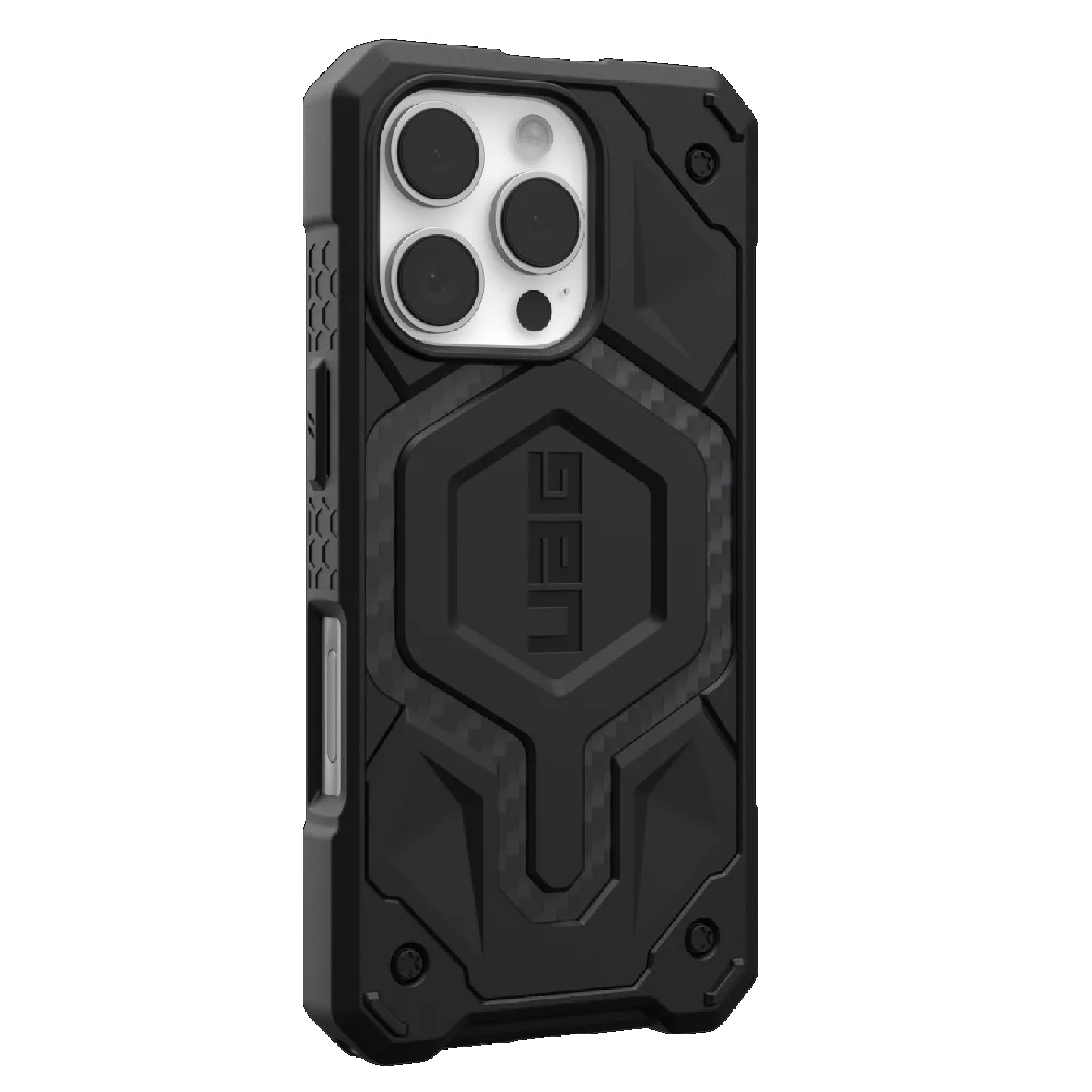UAG Monarch Pro MagSafe Apple iPhone 16 Pro (6.3') Rugged Case - Carbon Fiber (114456114242), 25ft. Drop Protection (7.6M), 10 Years Warranty - Image 3