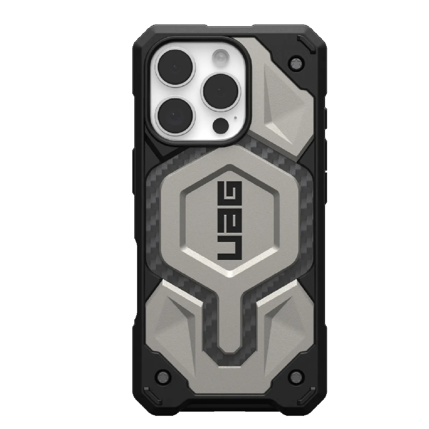 UAG Monarch Pro MagSafe Apple iPhone 16 Pro (6.3') Rugged Case - Titanium(114456113636),25ft. Drop Protection(7.6M),Impact Resistant,10 Years Warranty