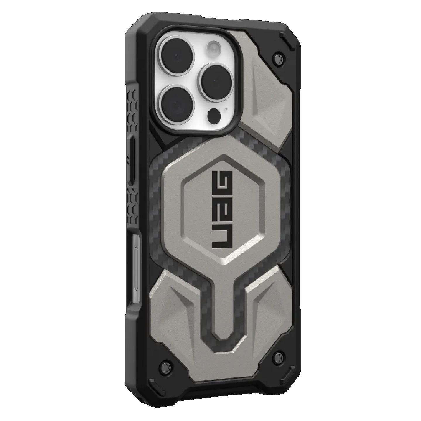 UAG Monarch Pro MagSafe Apple iPhone 16 Pro (6.3') Rugged Case - Titanium(114456113636),25ft. Drop Protection(7.6M),Impact Resistant,10 Years Warranty - Image 3