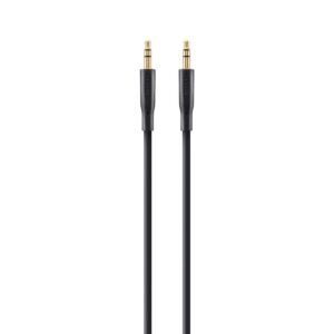 Belkin 3.5 mm Gold Plated AUX Cable (2M) - Black (F3Y117bt2M), Plug-In & Play Anywhere, Perfect for Connecting, Apple, 2 Years Warranty