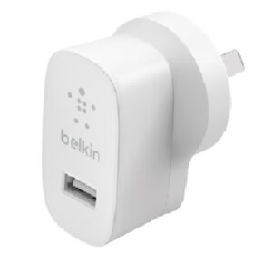 Belkin BoostCharge 12W USB-A Wall Charger - White (WCA002auWH), Portable & Powerful, Lightweight & Compact, Travel-Ready, 2 Years Warranty