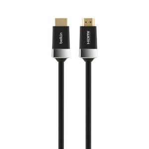 Belkin Advanced Series High Speed w/Ethernet HDMI Cable 4K/Ultra HD Compatible (5M) - Black(AV10050BT5M), 18Gbps Bandwidth, 2 Years Warranty