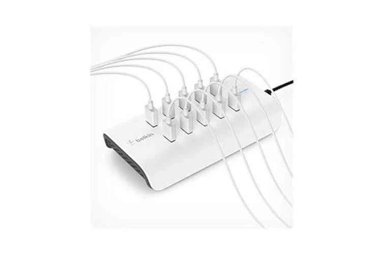 Belkin RockStar™ 10-Port USB-A Charging Station - White (B2B139au), Intelligent Charging,120W, Overcurrent protection, CEW $5000, 2 Years Warranty - Image 2