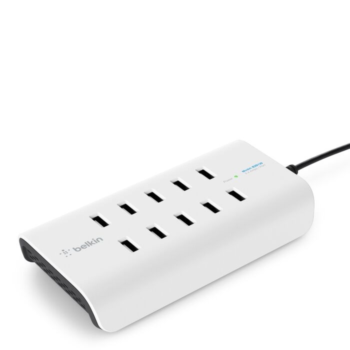 Belkin RockStar™ 10-Port USB-A Charging Station - White (B2B139au), Intelligent Charging,120W, Overcurrent protection, CEW $5000, 2 Years Warranty - Image 4
