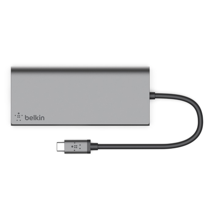 Belkin USB-C Multimedia Hub - (F4U092btSGY), Compact, 60W, 5Gbps, 1x 4K HDMI, 1x USB-C, 2x USB-A, 1x SD Card, 1x Gigabit Ethernet, 2 Years Warranty - Image 4