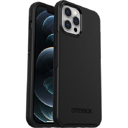 OtterBox Symmetry+ MagSafe Apple iPhone 12 Pro Max Case Black - (77-80139), Antimicrobial, DROP+ 3X Military Standard, 7 Years Warranty - Image 2