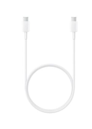 Samsung 60W USB-C to USB-C (2.0) Cable (1M) - White(EP-DA705BWEGWW), Versatile Compatibility, 6 Months Warrranty
