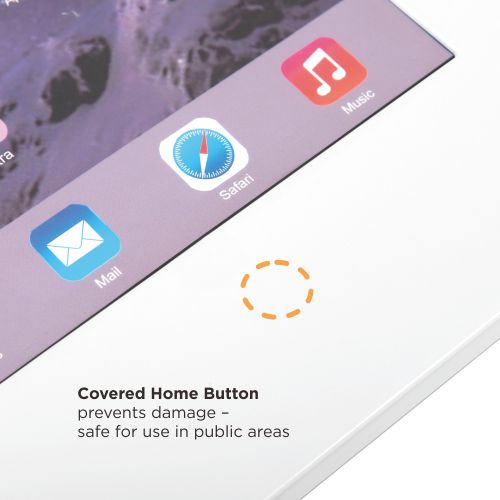 Brateck Anti-Theft Wall-Mounted Tablet Enclosure Fit most 9.7' to 11' tablets including iPad, iPad Air, iPad Pro,- White 226x343x22.5mm - Image 3
