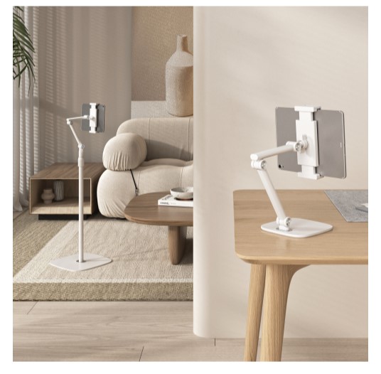 Brateck PAD39-02 Simplicity Universal Phone/Tablet Tabletop Stand Compatible with most 4.7'~12.9' phones, tablets, and more devices (White) (LS) - Image 2