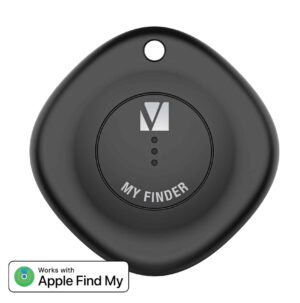 Verbatim Bluetooth Tracker My Finder Black,  IP66, IOS Iphone, Ipad, Macbook, Long Life, Pets, Kid, Luggage, Backpack Apple Find My Retail Pack 66840