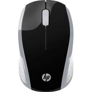 HP Wireless Mouse 200 2.4GHz 3 Bottons USB Wireless 2xAAA 1000 dpi Up to 12M Battery Life Dongle all-day comfort design Black/Silver