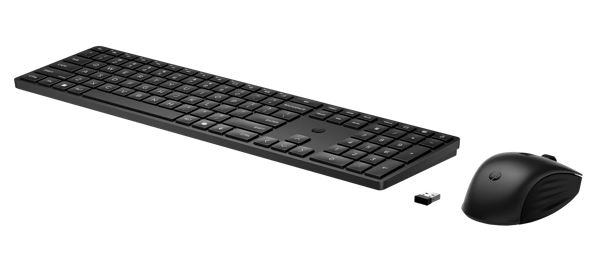 HP 655 USB Wireless Keyboard & Mouse Combo Reduced-sized & Low-Profile Quiet Keys Easy Cleaning Plug & Play for Notebook Desktop PC MAC - Image 2