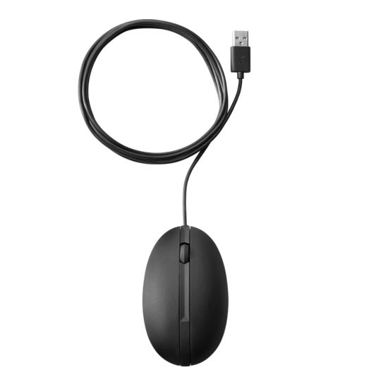 HP Wired Desktop 320M Mouse 1200dpi 3 Botton Wired USB-A Connector Optical Red Sensor 1.8M Cable Length Black 1YR WTY - Image 2