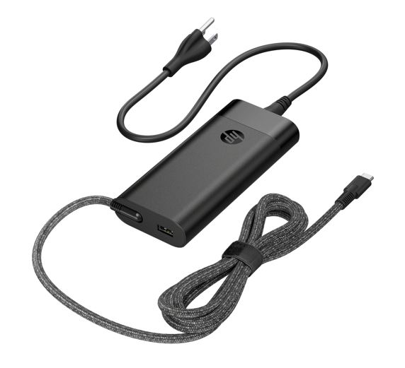 HP 110W USB-C Laptop Charger 100W of USB-C + 10W USB-A fast universal laptop charger Works across Windows®, Mac® and Chrome - Image 2