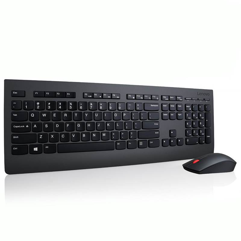 LENOVO Professional Wireless Keyboard & Mouse Combo Stylish Full-Size Slim 3-Zone with Number Pad Quier Premium Ergonomic (US English) - Image 2