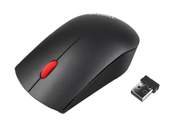 LENOVO ThinkPad Essentials Compact Wireless Mouse 2.4 GHz Wireless via Nano USB 1200 DPI Optical sensor Supported PC with USB port 1 Year Warranty - Image 3