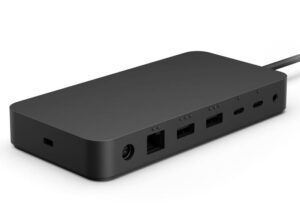 Microsoft Surface Thunderbolt™ 4 Dock Station 4K 165W 40Gbps USB-C USB-A 3.5mm Audio Jack 2.5G Ethernet Go2/3 Studio Pro 7/7+/8/9/X/10/11 Laptop 5/6/7