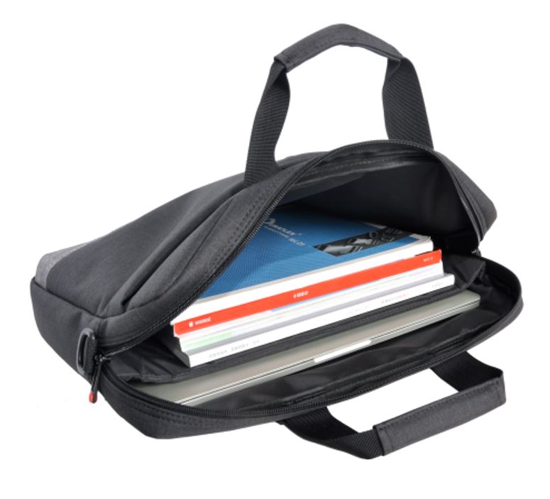 Oxhorn 10' 13.3' 14' 15.6' 16' Notebook back high-quality nylon fabric Top zip closure and padded compartment Shoulder strap nylon case Black+ Grey - Image 3