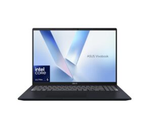 ASUS Vivobook 16' X1607CA WUXGA (1920 x 1200) 16:10 Intel Ultra 5 225H 16GB 512G USB-C Video Win 11 Home Backlit 42w Numpad Blue Lifestyle Notebook 20