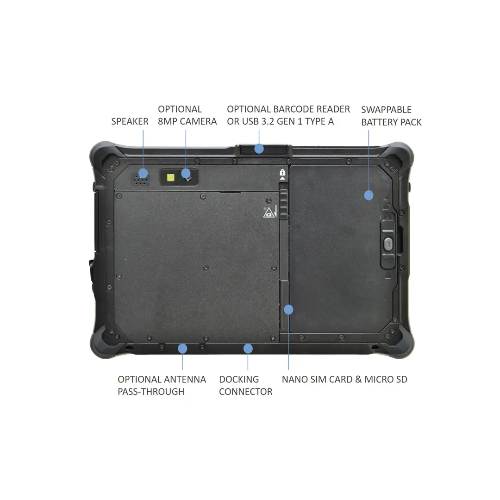 DURABOOK R8, 8' FHD, Intel® Pentium® Gold 8500, Windows 11, 8GB RAM, 128GB PCIe SSD,Wi-Fi 6E, Bluetooth v5.3, 2MP Front Camera, 3 year Warranty - Image 2