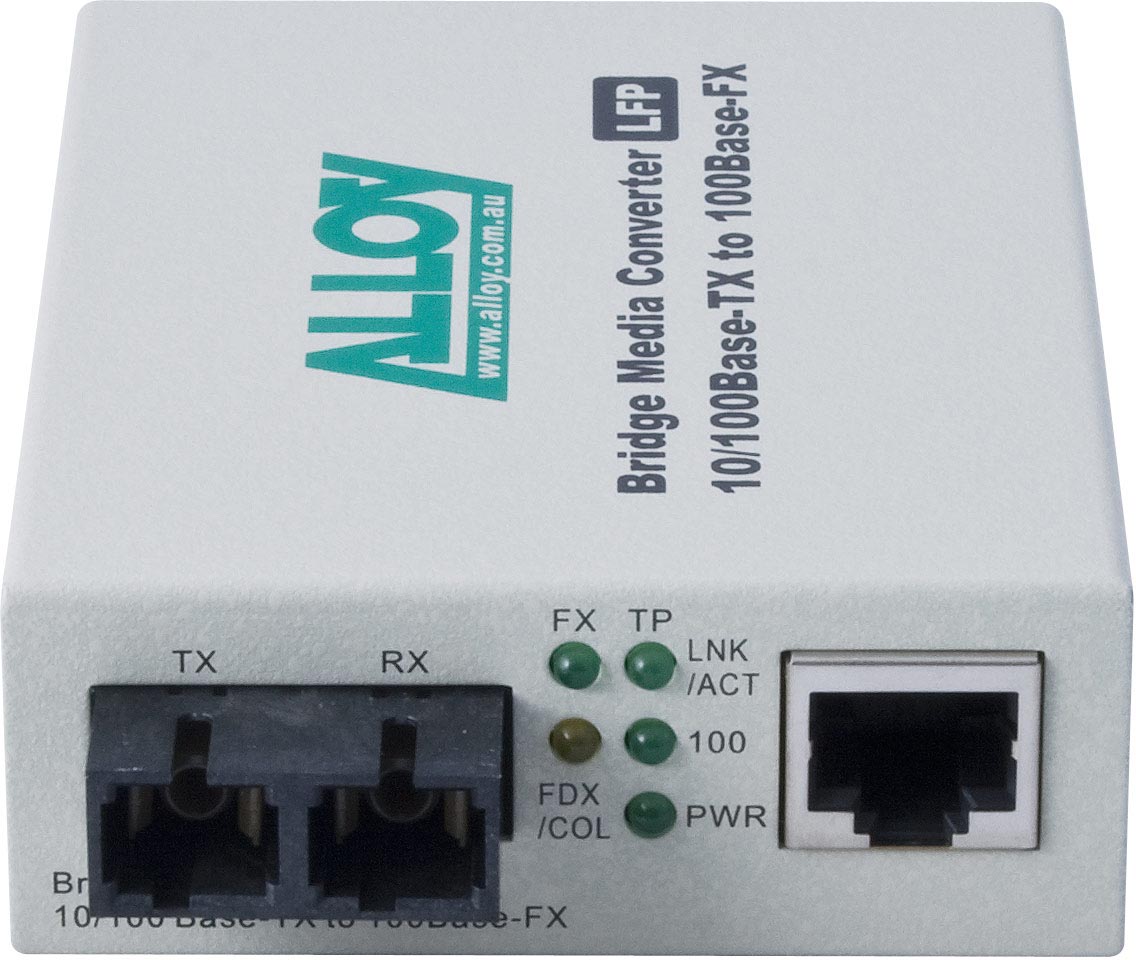 Alloy FCR200SC 10/100Base-TX to 100Base-FX Multimode Fibre (SC) Converter with LFP via FEF or FM. 2Km - Image 2