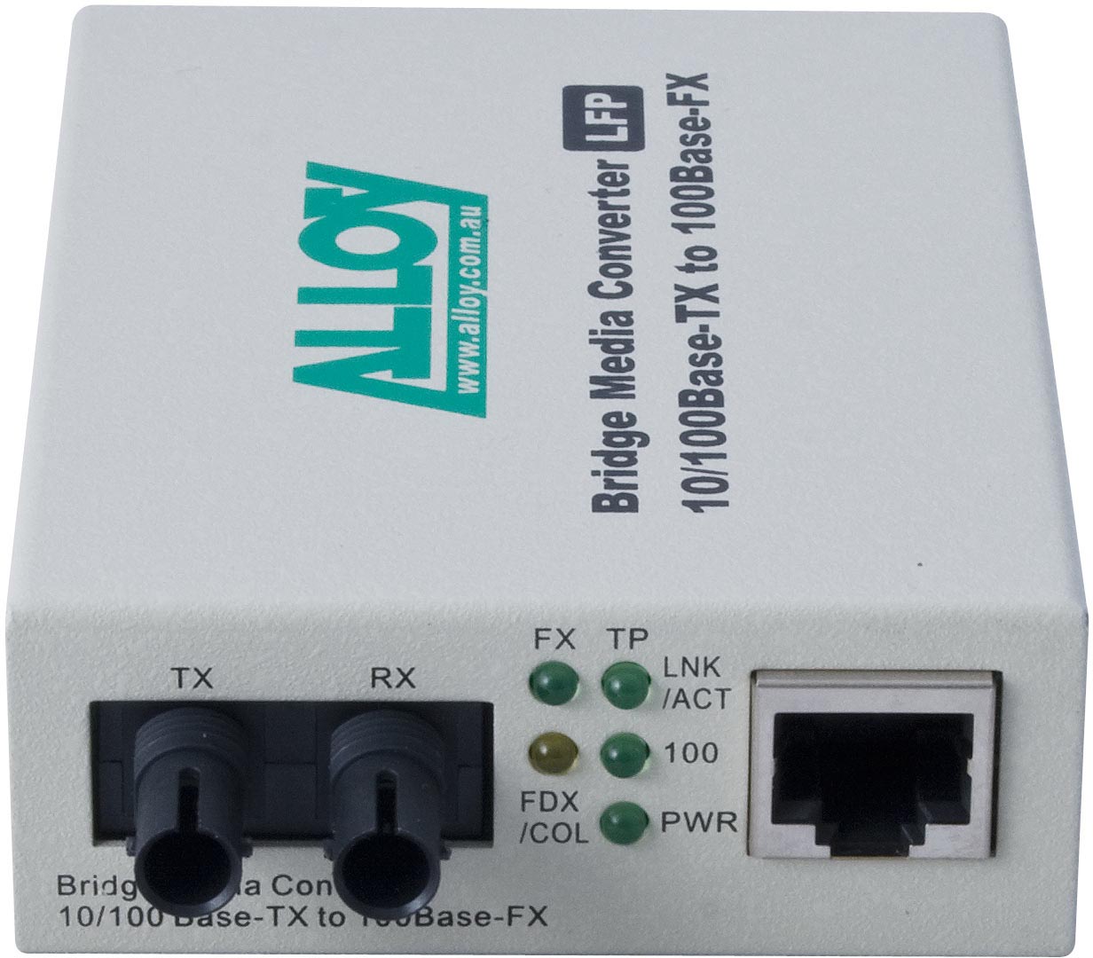 Alloy FCR200ST 10/100Base-TX to 100Base-FX Multimode Fibre (ST) Converter with LFP via FEF or FM. 2Km - Image 2
