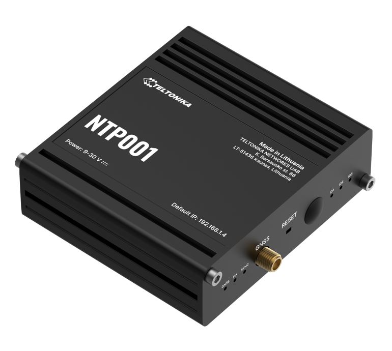 Teltonika NTP001, Accurate & low-cost NTP server, Network Time Synchronization, GNSS capabilities, UTC-traceable time, Plug-and-play functionality - Image 2