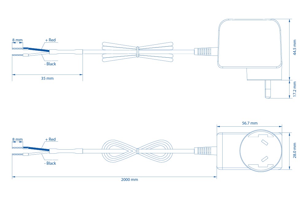 Teltonika 2 Pin AU Power Supply, 9W - For TRB245, TRB255, TSW010, TSW114, TSW210, TSW304 - Image 2