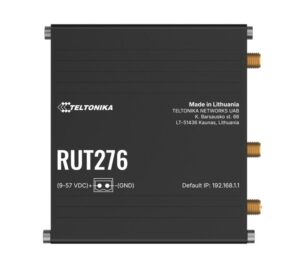 Teltonika RUT276 Compact Redcap 5G Router, Built-in RS232/RS485,2 x SIM Slots, 2 x RJ45 ports, 10/100 Mbps, PSU Excluded