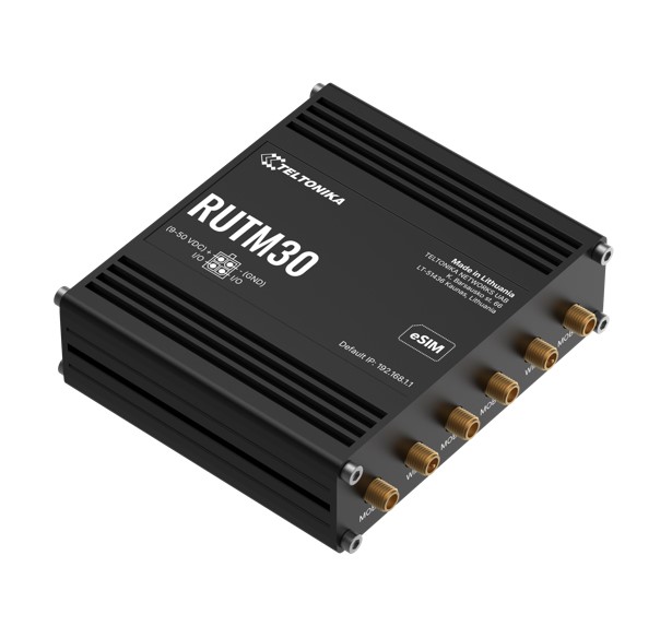 Teltonika RUTM30 Compact 5G Router, 5G dual SIM cellular, 5 Gigabit Ethernet ports, Dual-Band Wi-Fi, Backward Compatible with 4G, PSU included - Image 2