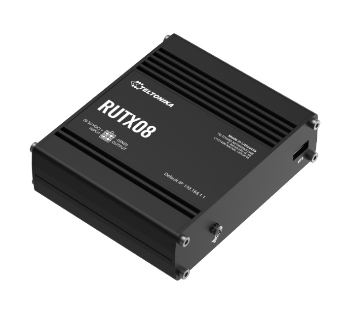 Teltonika RUTX08 Industrial Ethernet Router, Next Gen VPN Router for Professional Applications, Quad-Core CPU, 256 MB RAM, PSU included - Image 2