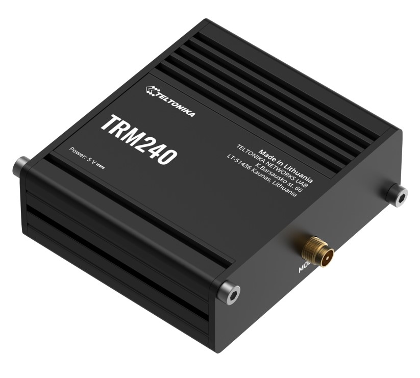 Teltonika TRM240 Industrial Cellular Modem, 4G/LTE (Cat 1), USB LTE Cat 1 Modem with a Rugged Housing and External Antenna Connector, PSU excluded - Image 2