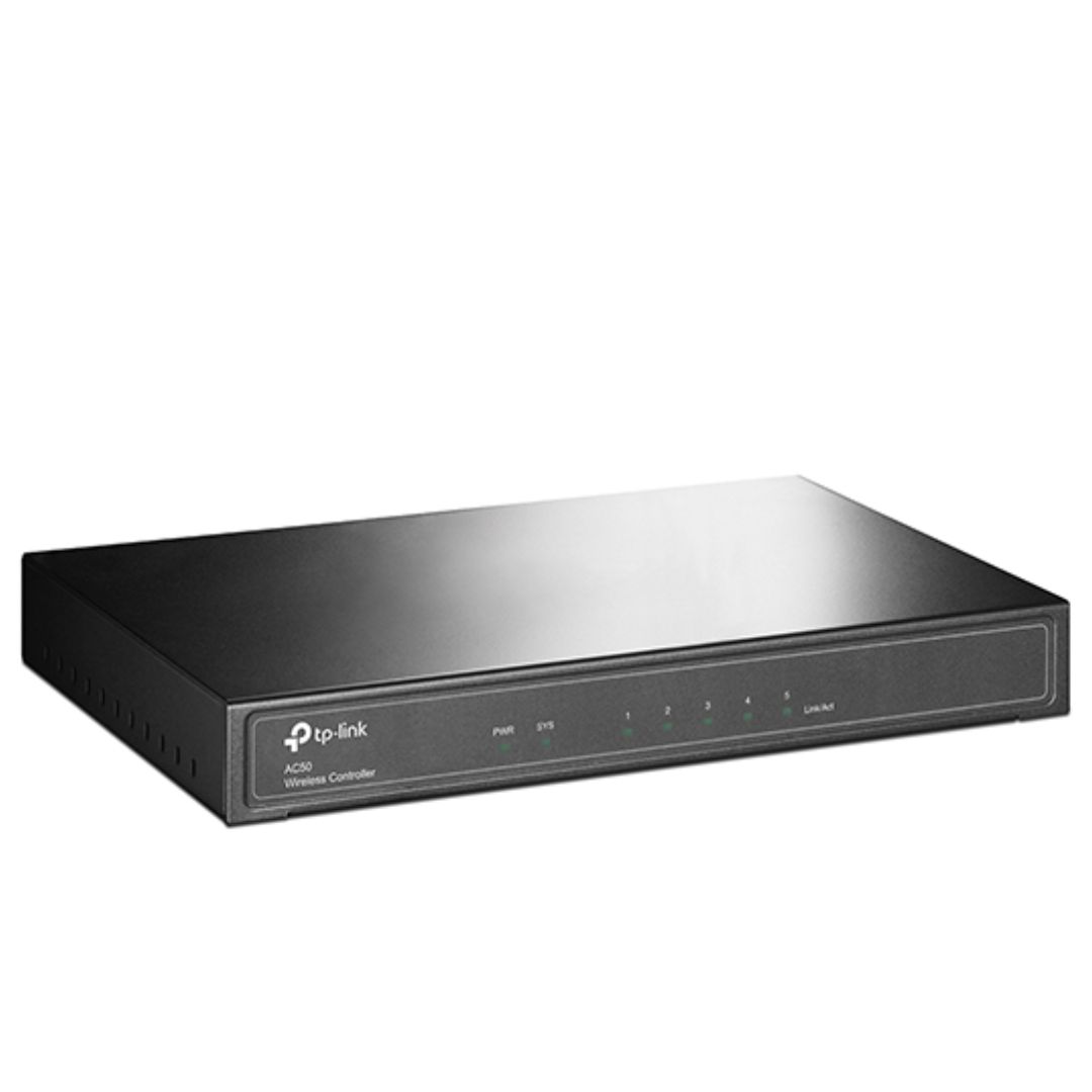 TP-Link AC50 Wireless Controller, 5* 10/100, Up To 50 APs, 16 SSIDs, Mac Authentication, Dual-Link Back Up (LS) - Image 2