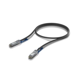 Ubiquiti 100G Direct Attach Cable, Cable length 0.5m, Single Pack, QSFP28 Direct Attach Cable With A 100 Gbps Max Data Rate