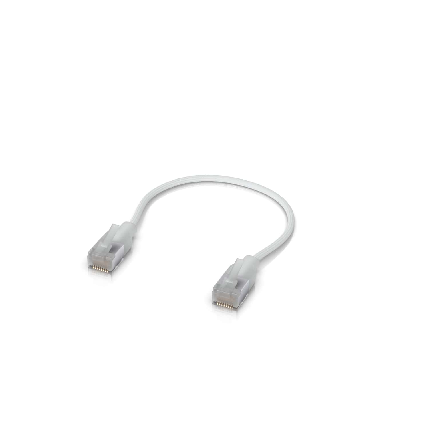 Ubiquiti UniFi Premium Patch Cable,0.15M, Single-Pack, White, Ultra-Thin Braided Patch Cable, Designed Optimized 10GbE Networking