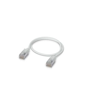Ubiquiti UniFi Premium Patch Cable,0.3M, White, Ultra-Thin Braided Patch Cable, Designed Optimized 10GbE Networking