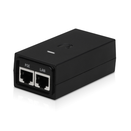 Ubiquiti PoE Adapter, 24VDC, 12W, Gigabit Ethernet, ESD protection & LED, Surge and Clamping Protection, Black - Image 3