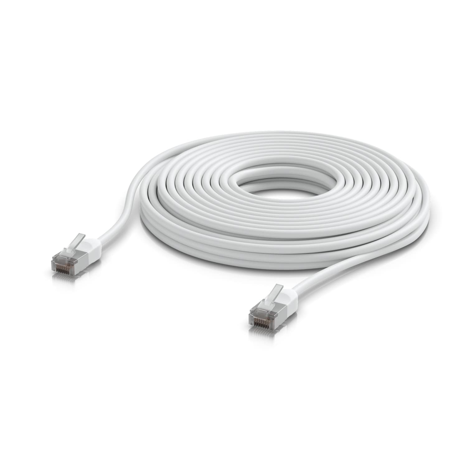 Ubiquiti UniFi Premium Patch Cable Outdoor, 12M, White, Ultra-thin, Rugged, Shielded Patch, Designed &Optimized, For 10 GbE networking, 2Yr Warr