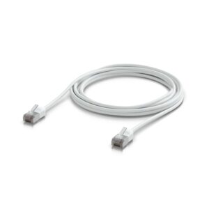 Ubiquiti UniFi Premium Patch Cable Outdoor, 5M, White, Ultra-thin, Rugged, Shielded Patch, Designed &Optimized, For 10 GbE networking, 2Yr Warr