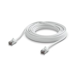 Ubiquiti UniFi Premium Patch Cable Outdoor, 8M, White,  Ultra-thin, Rugged, Shielded Patch, Designed &Optimized, For 10 GbE networking