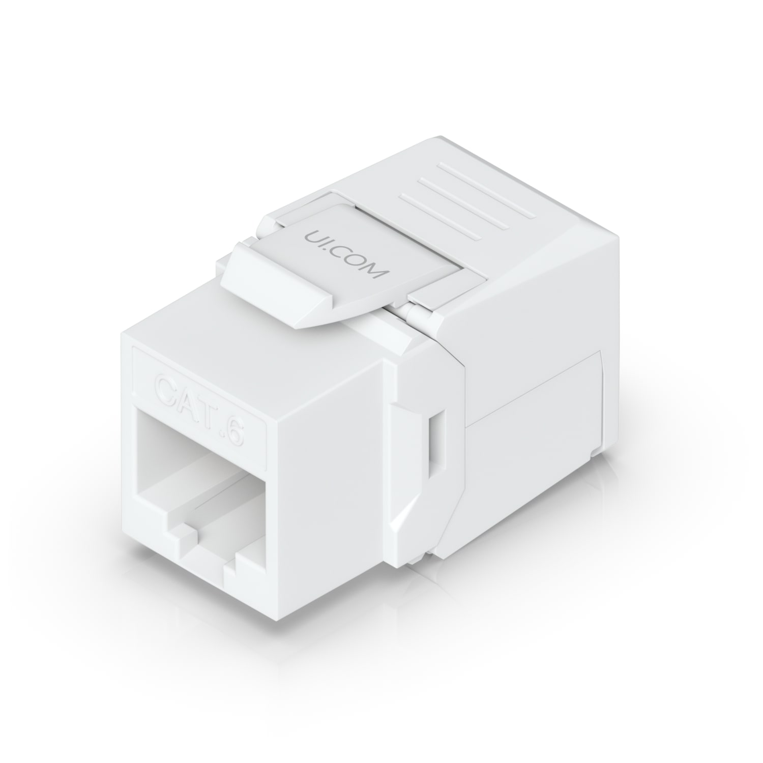 Ubiquiti Cat6 Keystone Jack, 12-Pack, White, Toolless Keystone For Terminating A Cat6 Ethernet Jack Without The Use Of A Punch-Down Or Crimping Tool