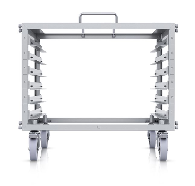 Ubiquiti Toolless Mini Rack,Compact,Stackable 6U Open-frame Rack For UniFi Rack-mount Device,Toolless Assembly&Device Mounting,Lockable Casters - Image 2