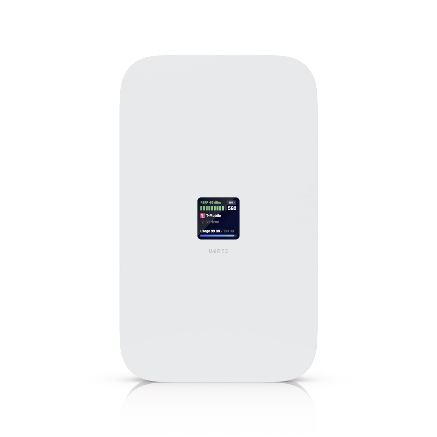 Ubiquiti UniFi 5G Max, A High-Performance 5G (3.4 GBps) Modem, Unifi Deployment. Adopt Through UniFi PoE Port, Delivers Automatic Setup, dual SIM/eSIM