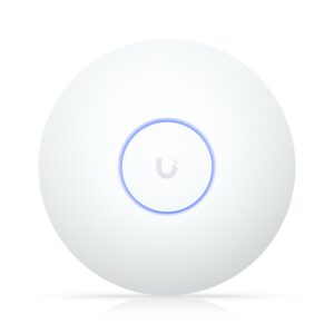 Ubiquiti U7 Long-Range, Compact, Ceiling-mount WiFi 7 AP, 5 Spatial Streams, Extended Signal Range, Cover Up to160m², 300+ Devices, Uplink 2.5GbE