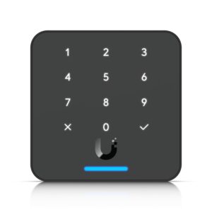 Ubiquiti Reader Flex, Black,Third-generation NFC Card Reader With A Keypad & Apple Touch Pass Support, Outdoor IP55, Power via POE