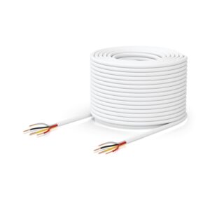 Ubiquiti Door Lock Relay Cable, 500-foot (152.4 m) Spool of Two-pair, low-voltage Cable, 36V DC, Solid bare copper,White