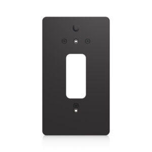 Ubiquiti UACC-DBL-GB-Plate-B, Secure, Flat Or Angled Mounting Plate For Installing The Doorbell Lite Over A Standard Single-Gang Box, Black