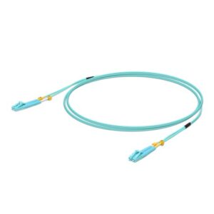 Ubiquiti MultiMode 10 Gbps OM3 Duplex LC Cable, 0.5m Length, Single Unit,10 Gbps Throughput, LC-LC Connector,